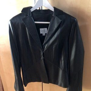Women's Black Leather Jacket